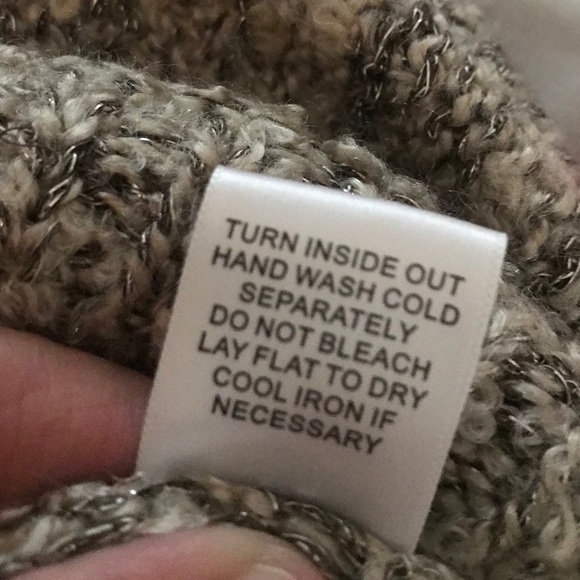 Nurture tan and metallic sweater size XL - Picture 6 of 7